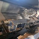 韩国斗山PUMA400L，加工长度2米。